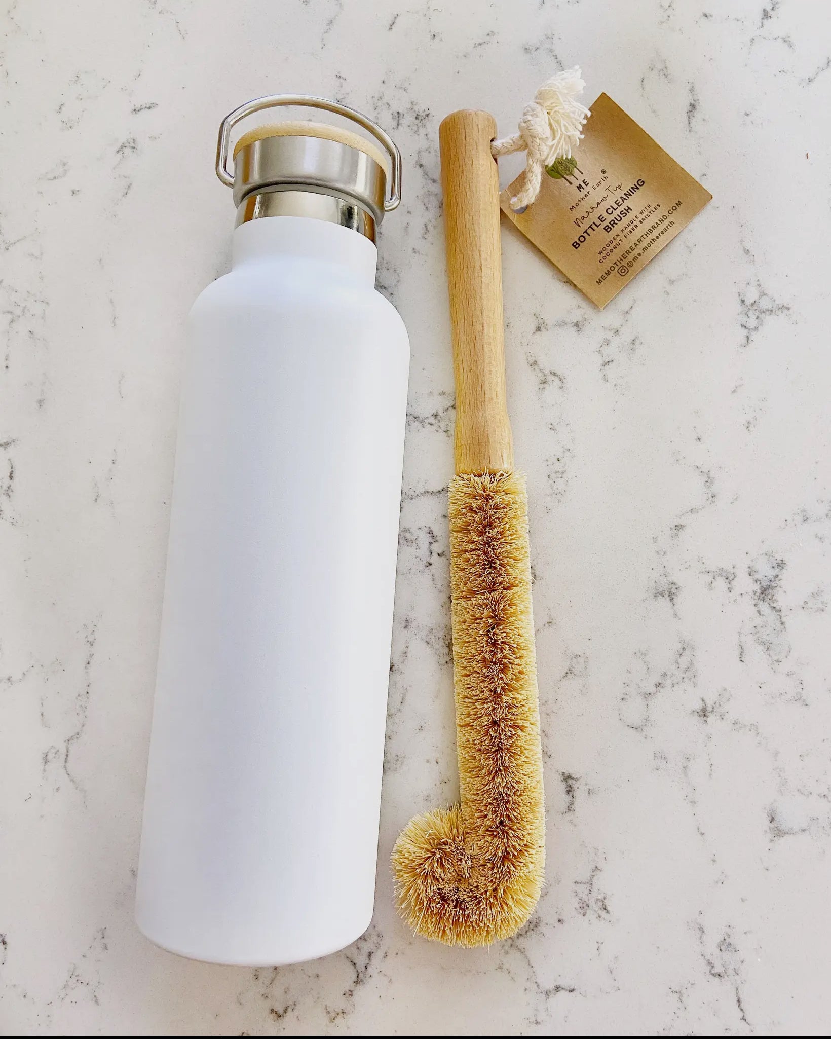 Me Mother Earth Coconut Bottle Cleaning Brush - Thumbnail 3