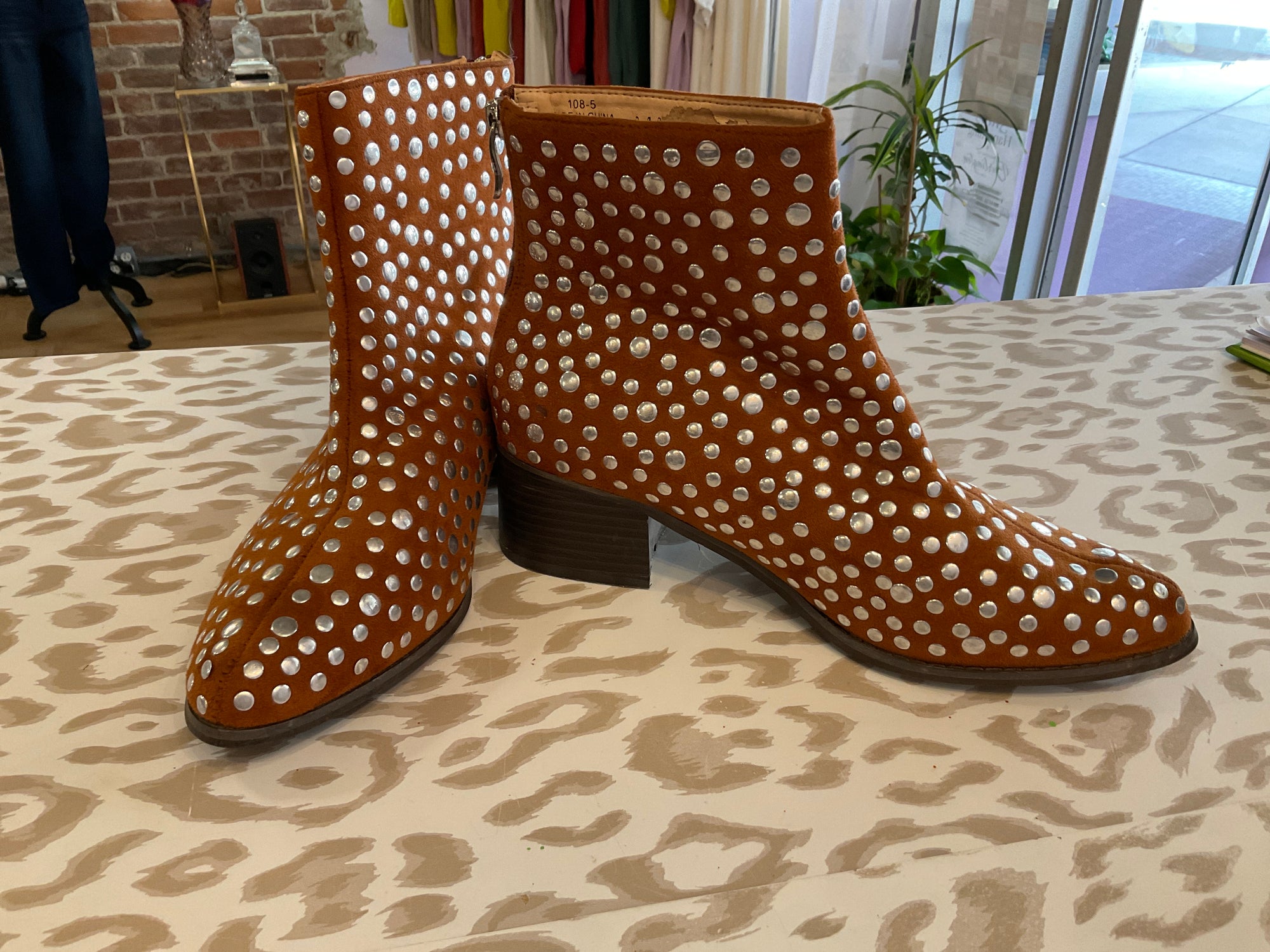 Brown Mackin J ANKLE BOOT with metal detail 10