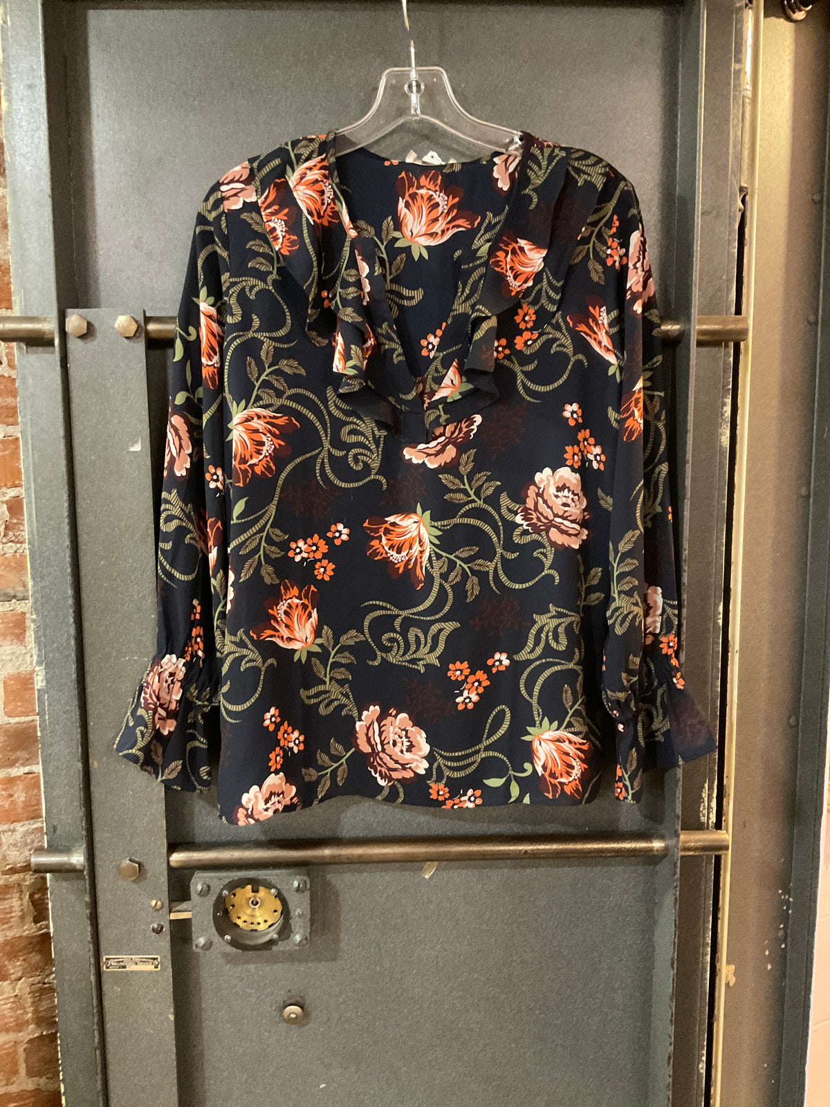 FLORAL LOFT LONG SLEEVE SHIRT S