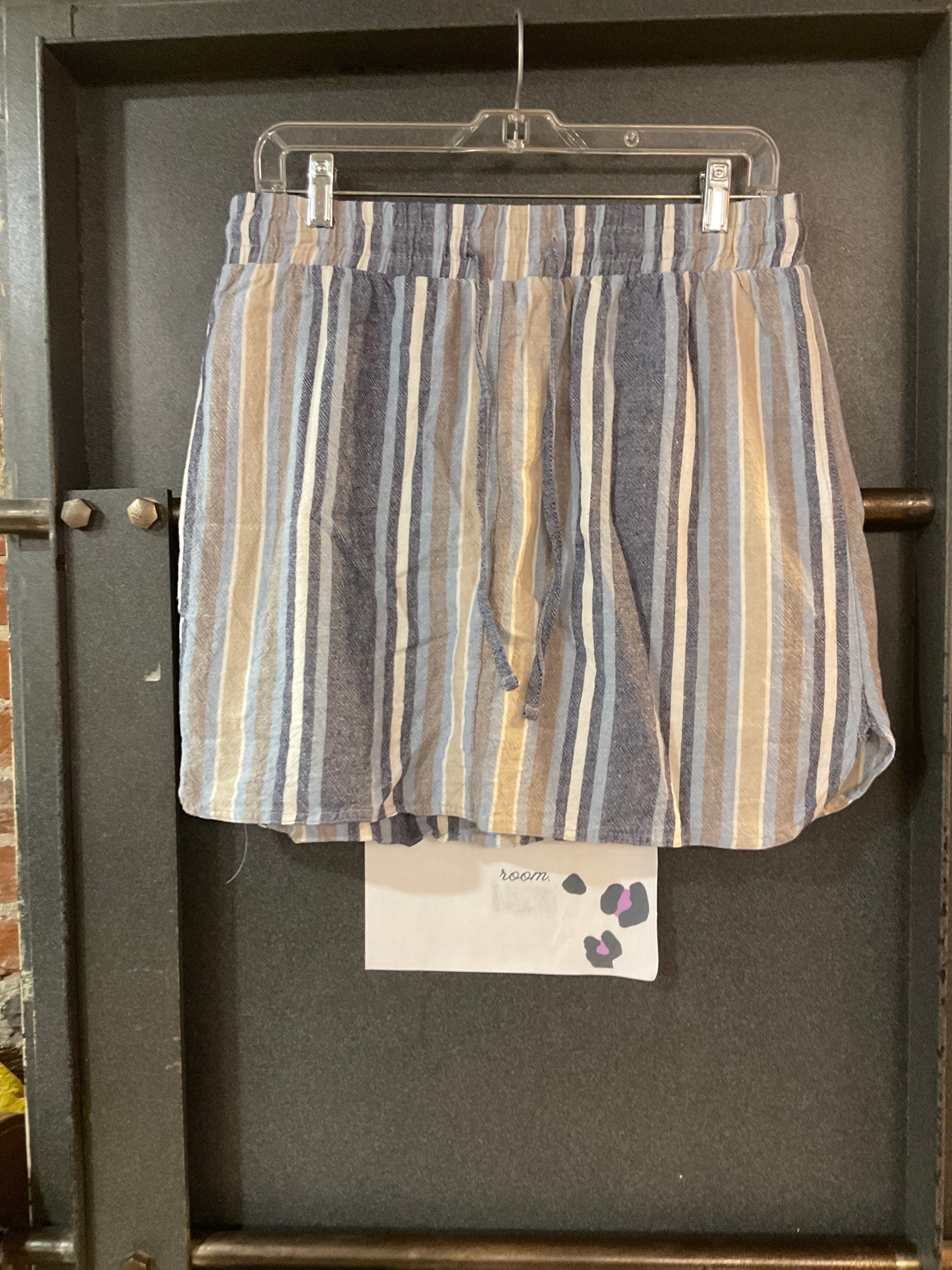 BLUE STRIPPED ROYALTY FOR ME SKIRT M