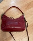 {{ClientCode}} RED HOBO SHOULDER BAG