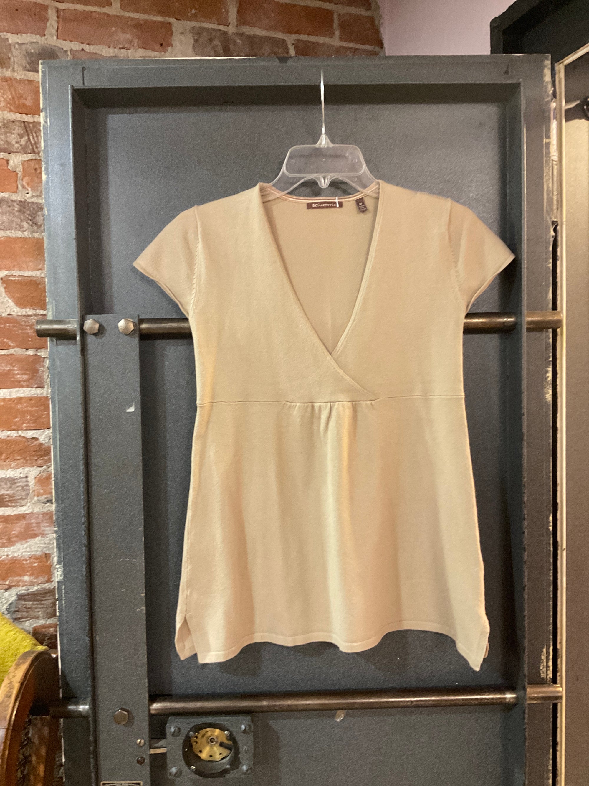 BEIGE 525 Anmerica SHORT SLEEVE SHIRT M