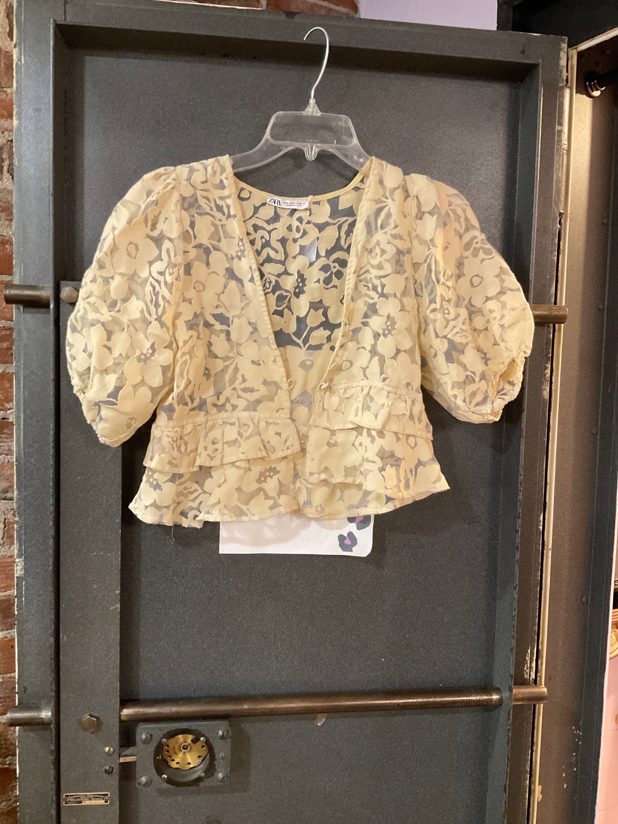 CREAM ZARA CARDIGAN S