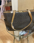 {{ClientCode}} BROWN CALVIN KLEIN TOTE PURSE