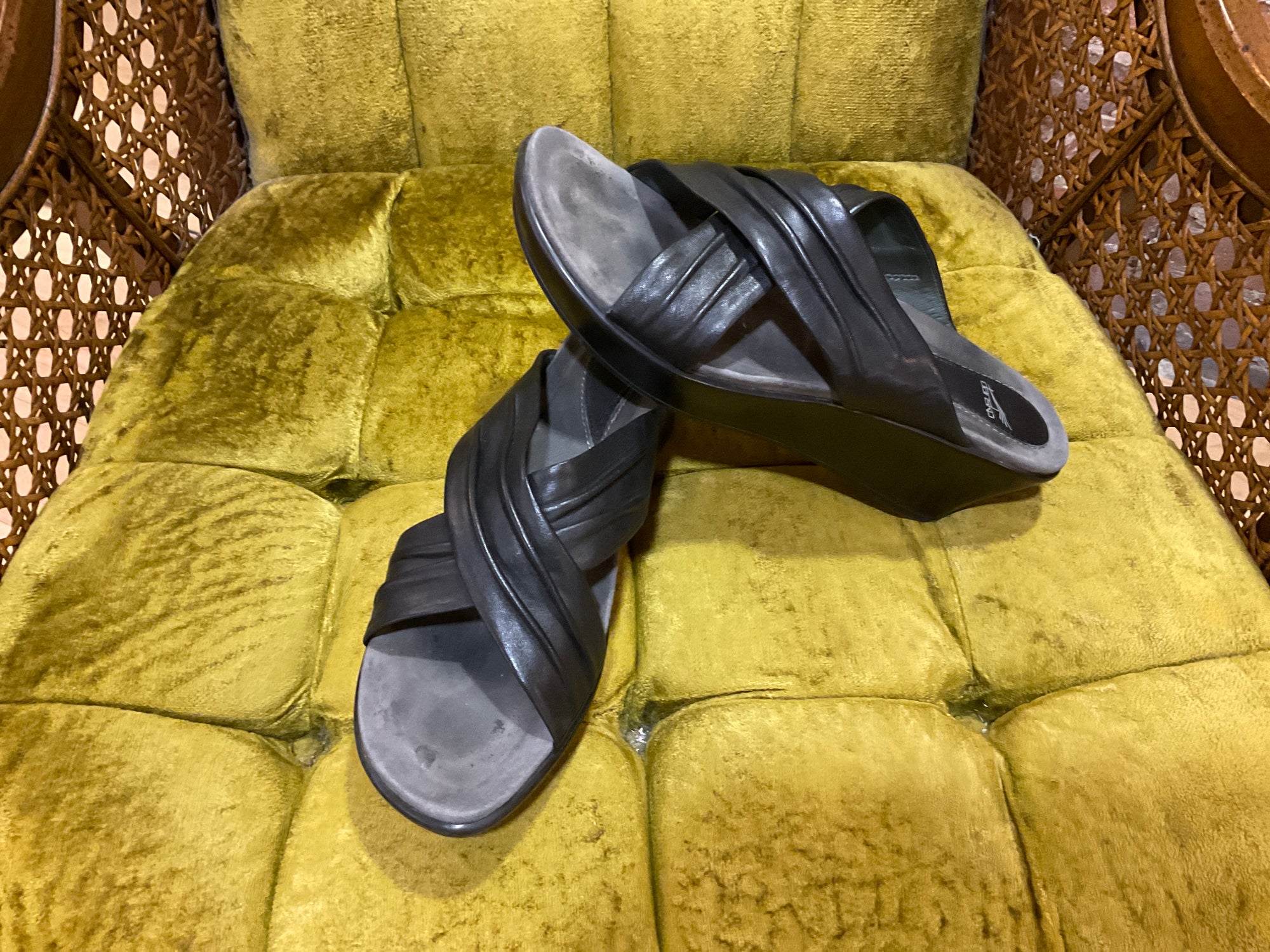 BLACK DANSKO SANDAL 10.5