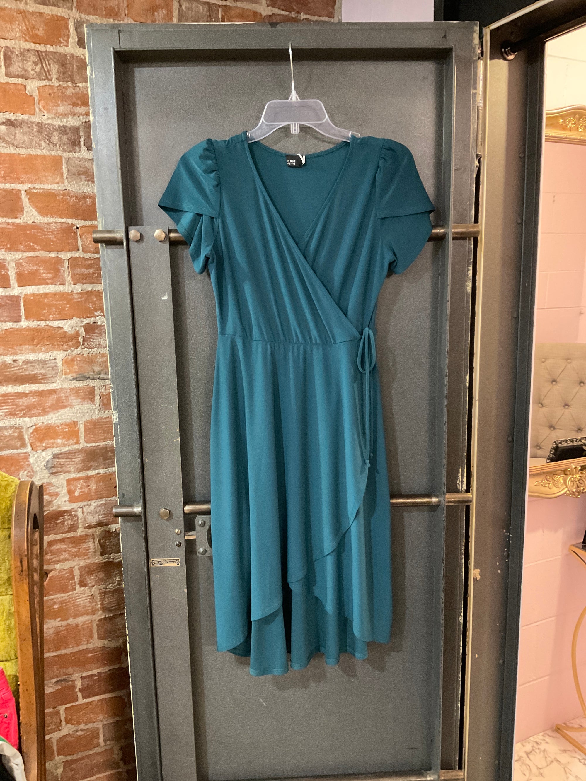 Teal Muse Petite DRESS S