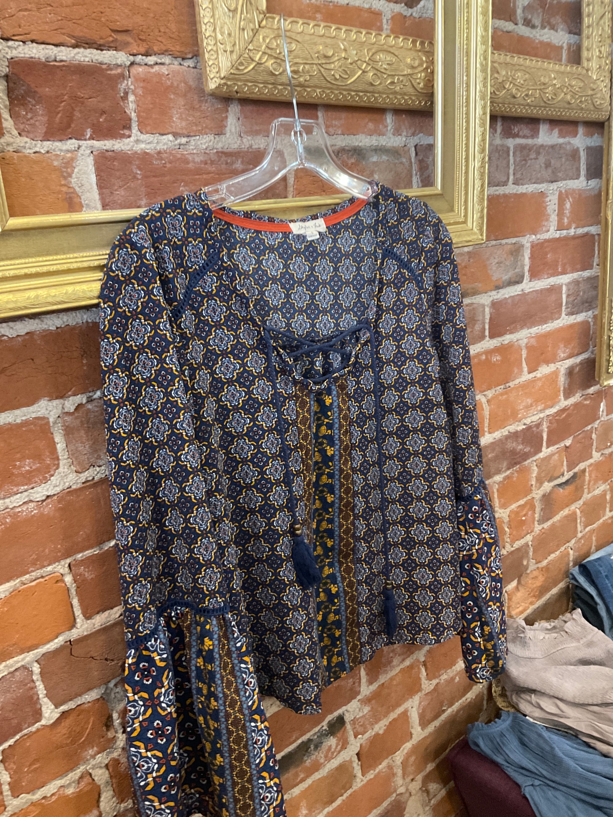 Multi pattern SKYLAR &amp; Jade LONG SLEEVE SHIRT S