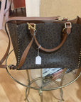 {{ClientCode}} BROWN Calvin Klein TOTE PURSE