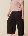 Bamboo Wide Leg Ankle Pant