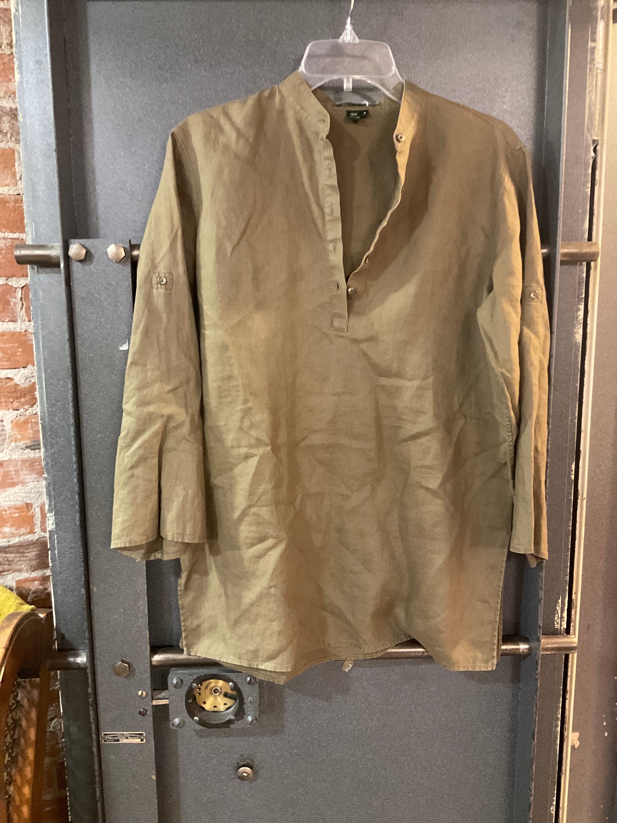 OLIVE RALPH LAUREN LONG SLEEVE SHIRT M