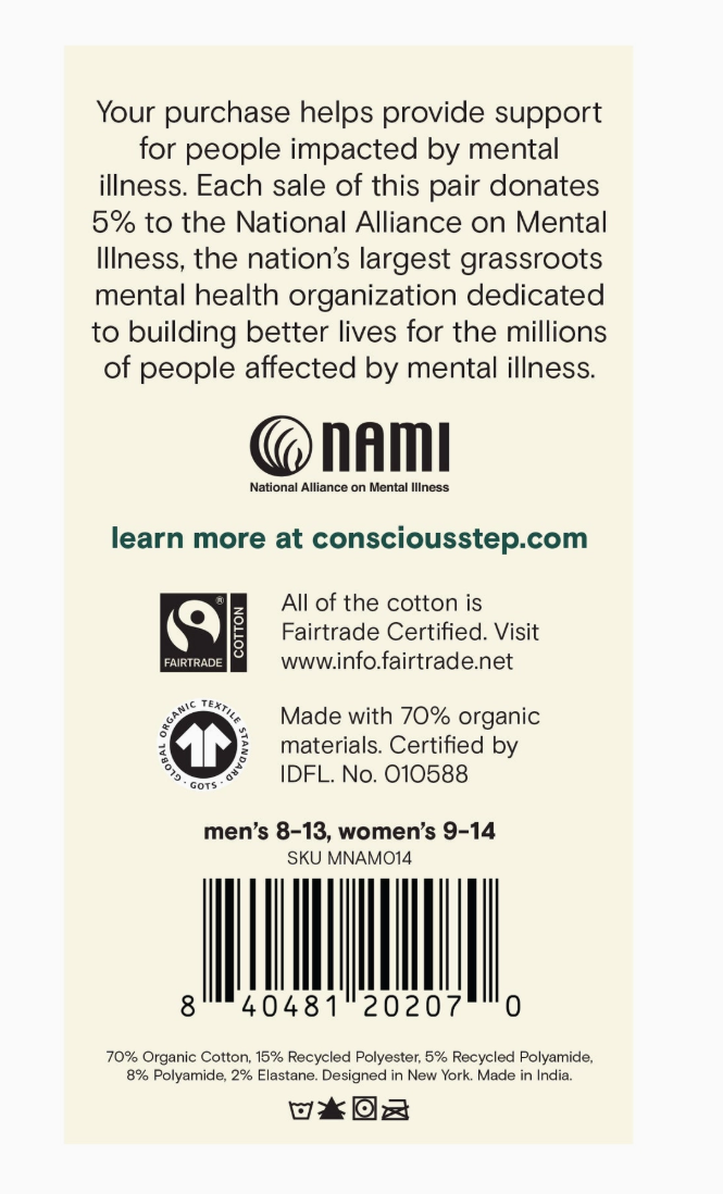 Conscious Step - Socks That Support Mental Health