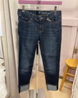 {{ClientCode}} DARK GAP CROPPED JEANS, 2