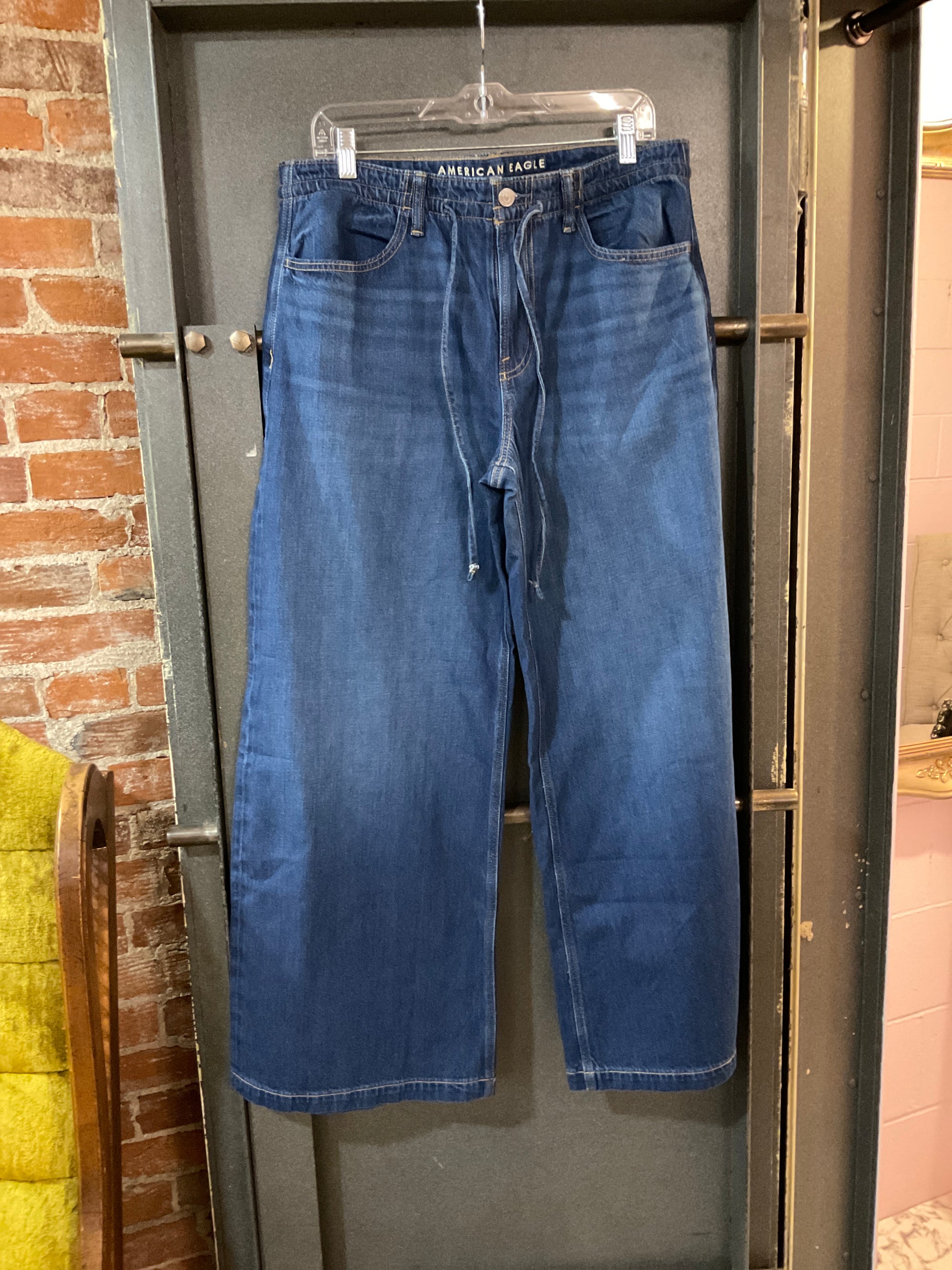 DARK American Eagle WIDE LEG 8