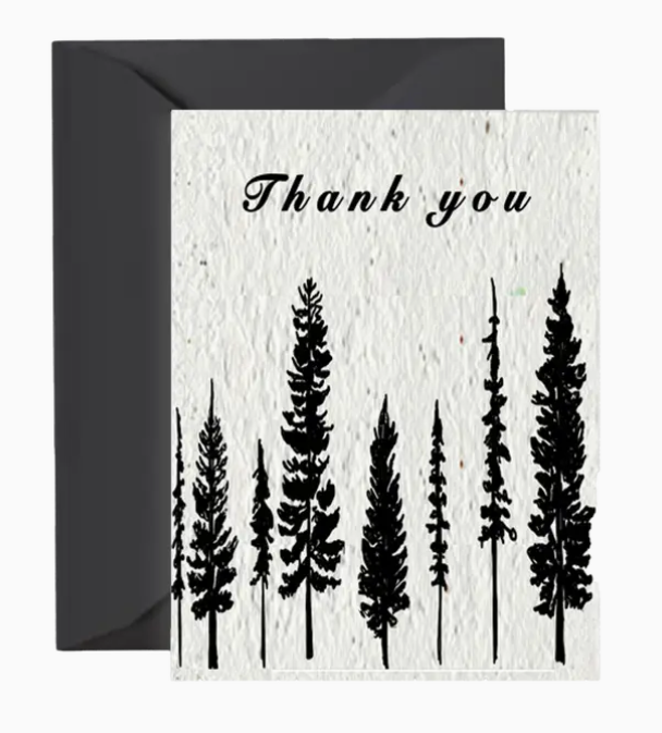 Artsy Em - Forest Thank You - Plantable Card