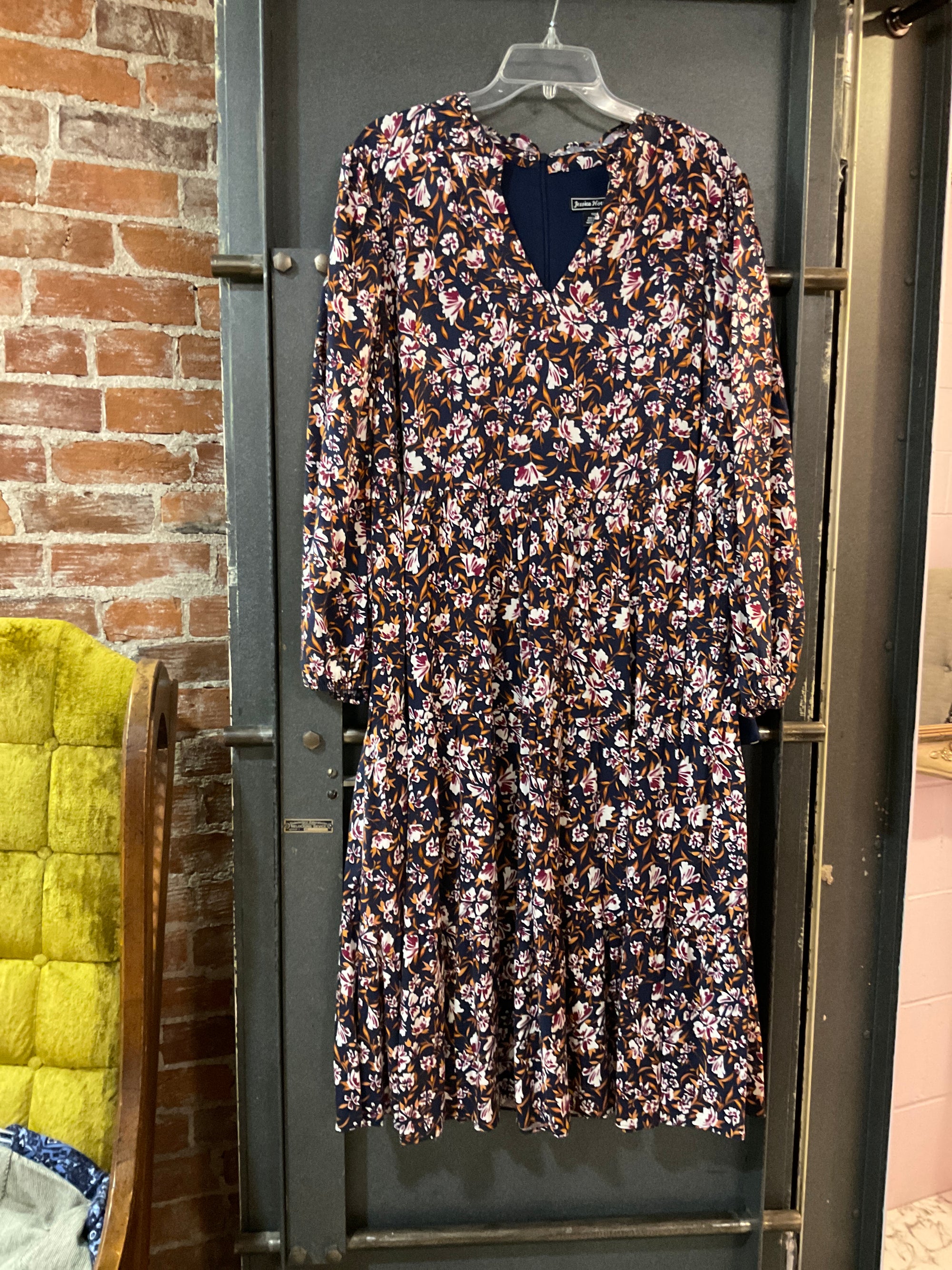 FLORAL PATTERN JESSICA HOWARD DRESS 16W
