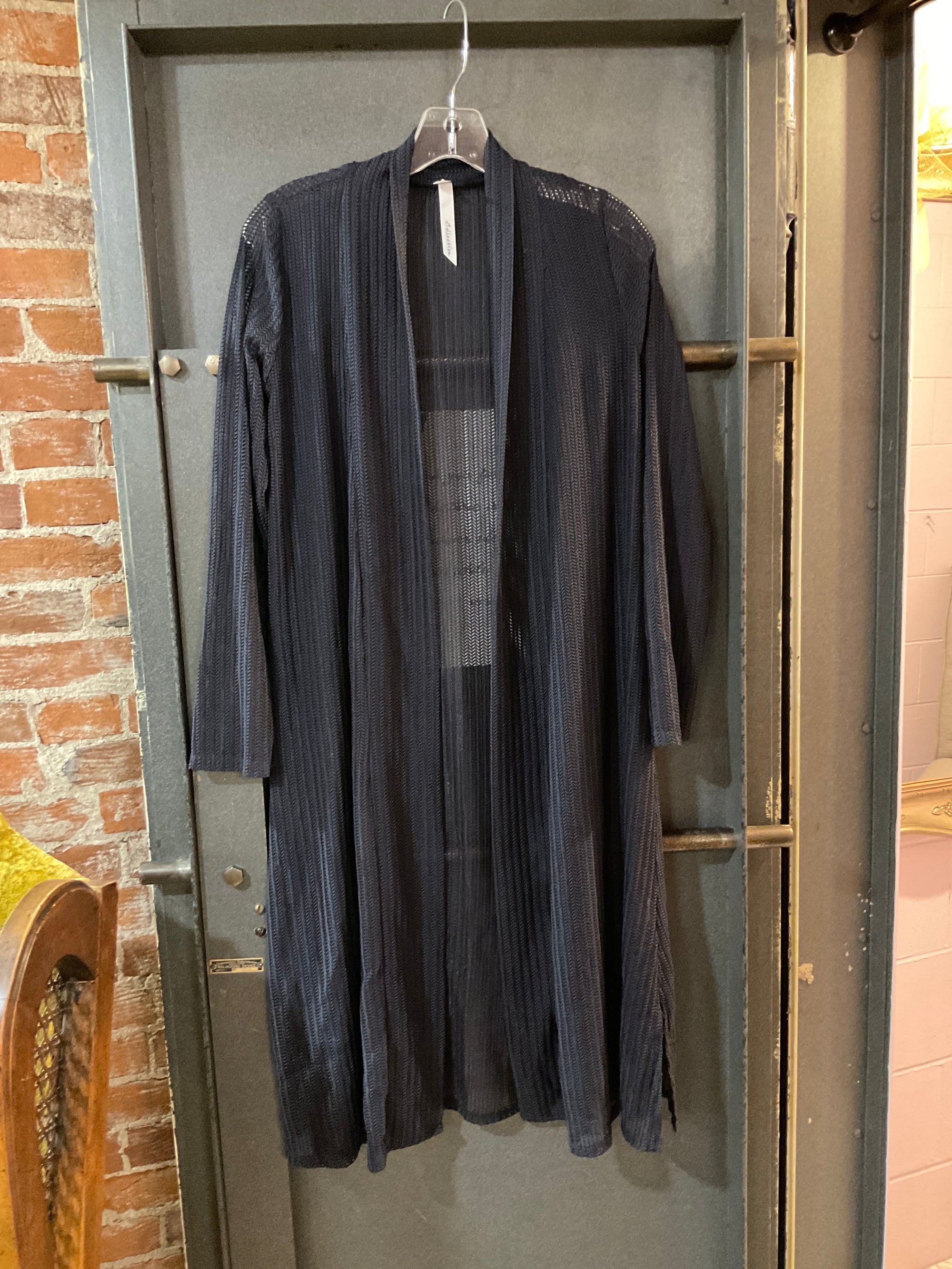 NAVY NY COLLECTION CARDIGAN S