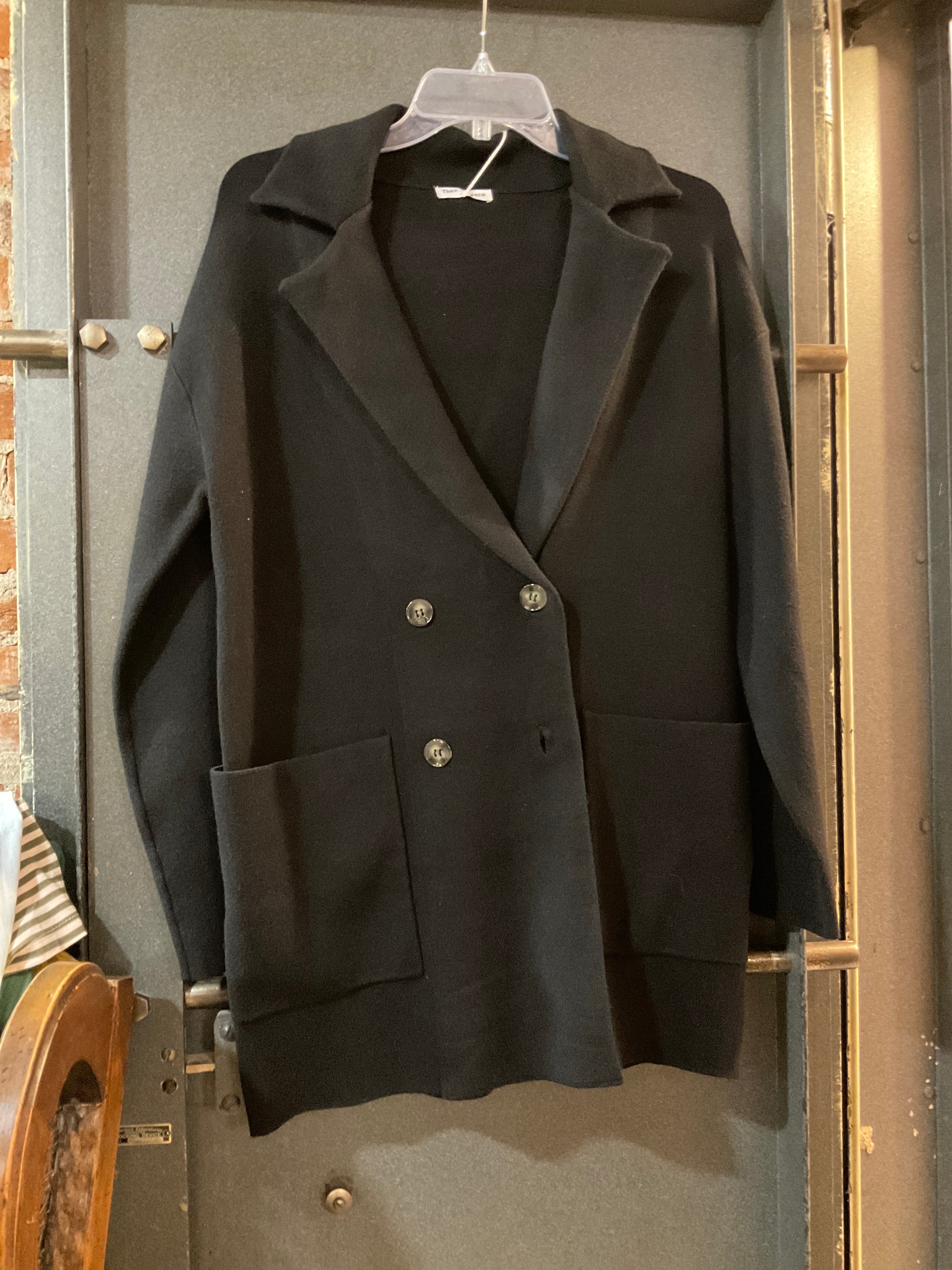 BLACK THEO &amp; SPENCE JACKET SMALL