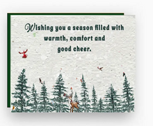 Load image into Gallery viewer, Artsy Em - Christmas Cards - Wishing you a season filled with warmth, comfort, and good cheer
