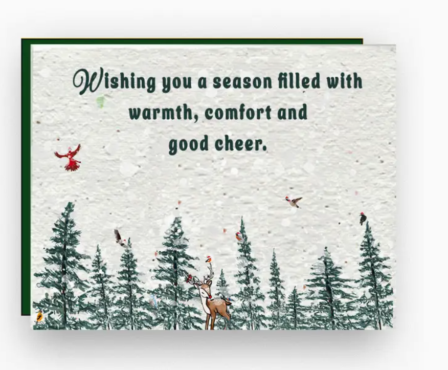 Artsy Em - Christmas Cards - Wishing you a season filled with warmth, comfort, and good cheer