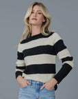 Downeast Cozy Season Stripe Sweater