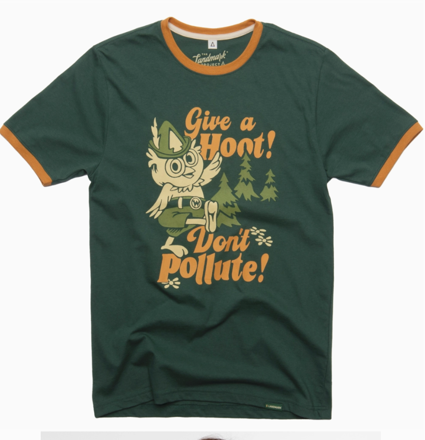 The Landmark Project - Give a Hoot Don&#39;t Pollute Spruce/GoldenRod