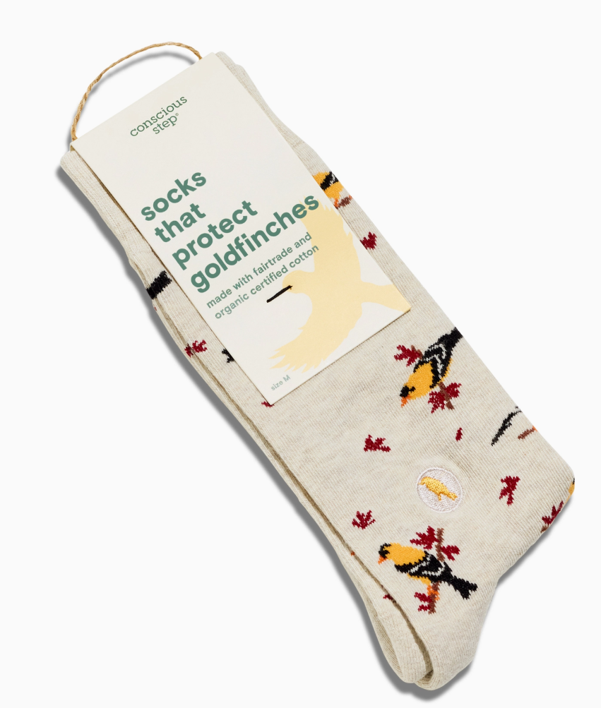 Conscious Step - Socks Protect Goldfinches