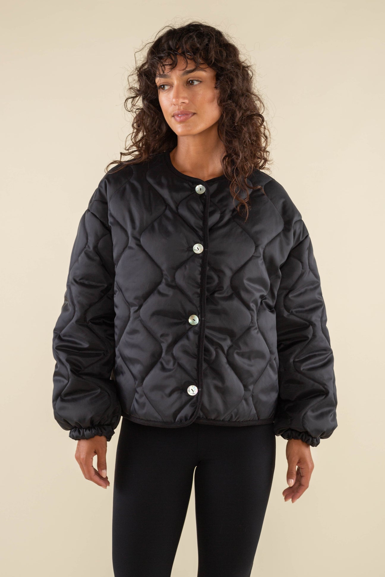 NLT - Nubi Black Boxy Quilted Jacket