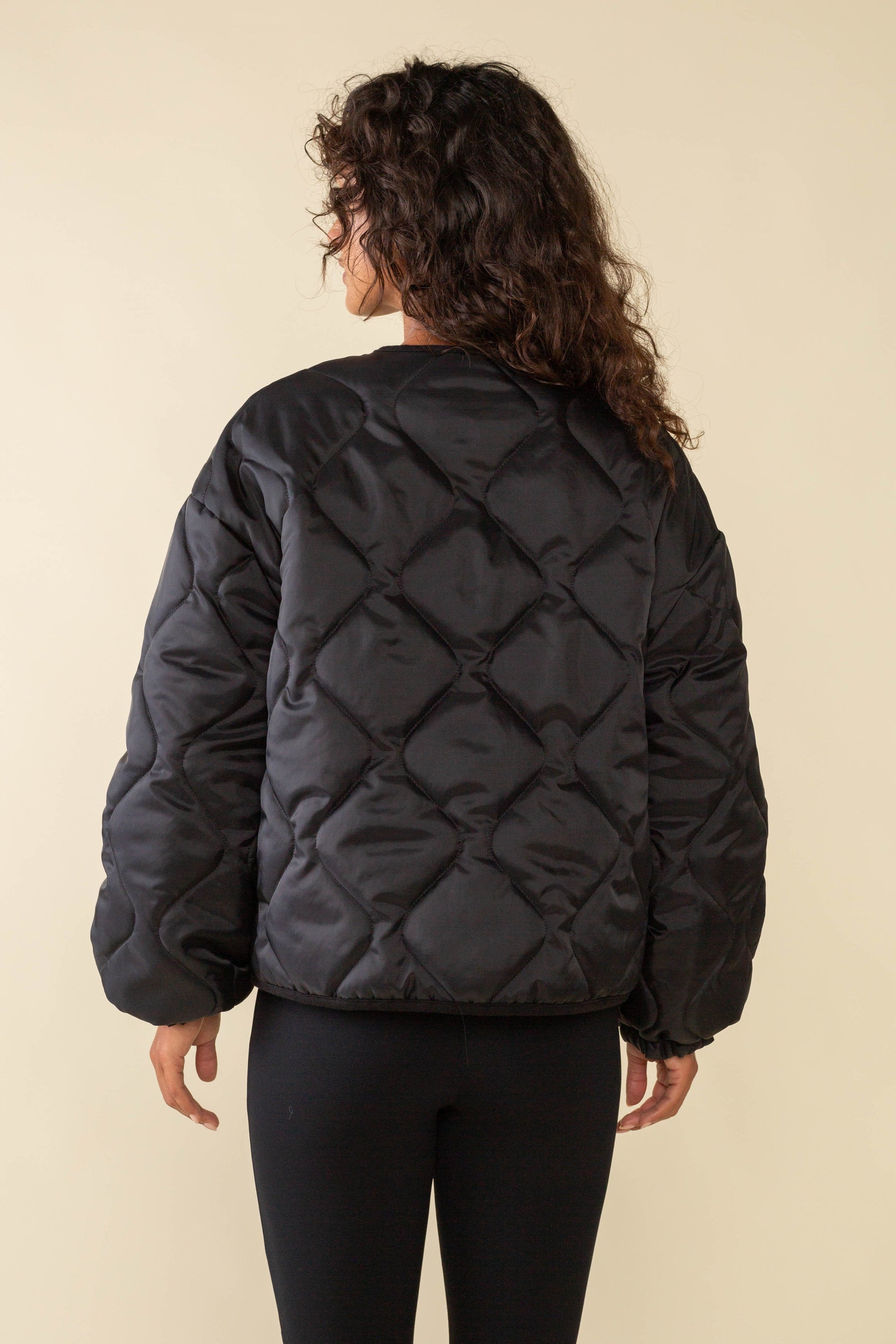 NLT - Nubi Black Boxy Quilted Jacket