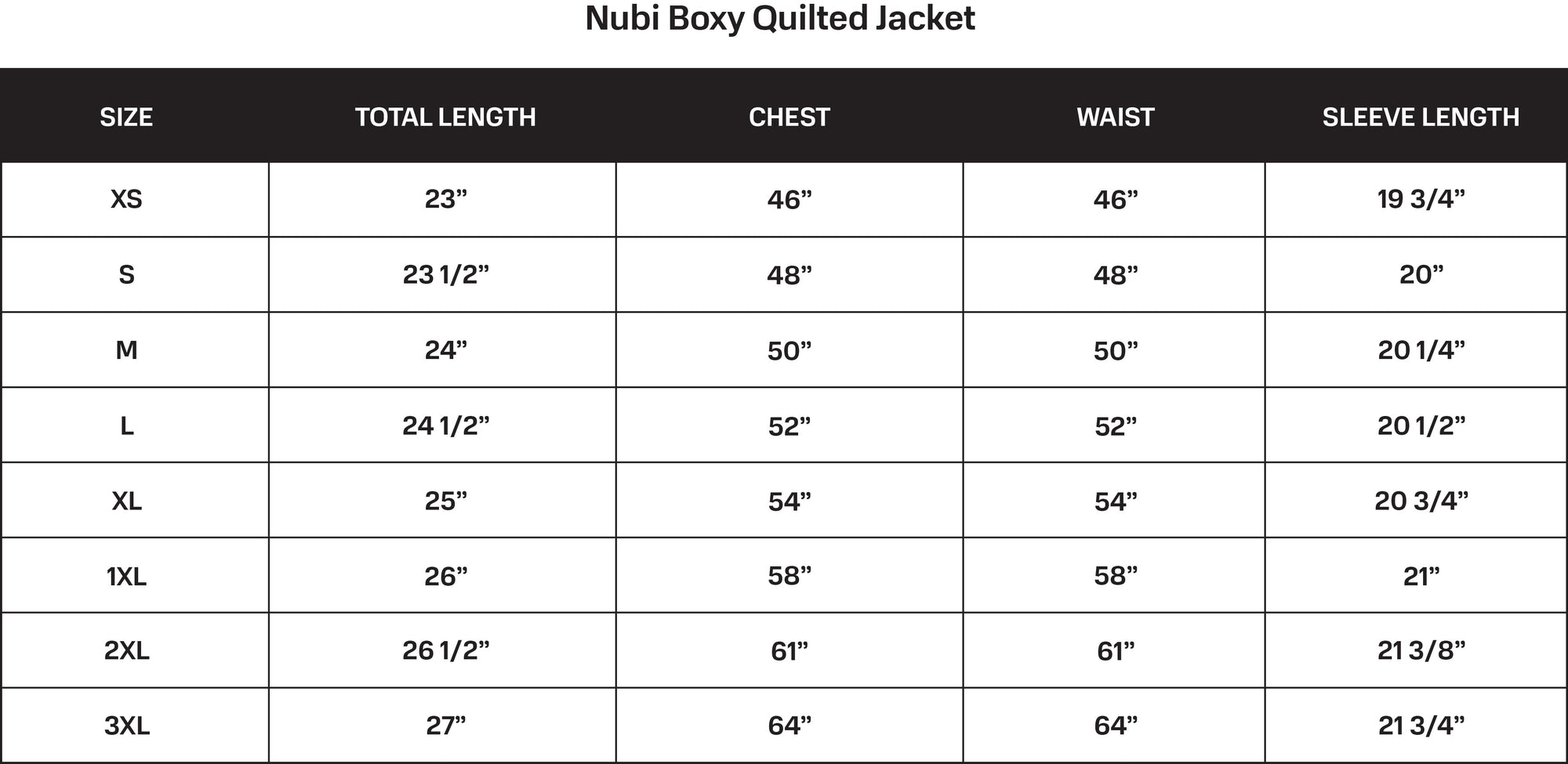 NLT - Nubi Black Boxy Quilted Jacket