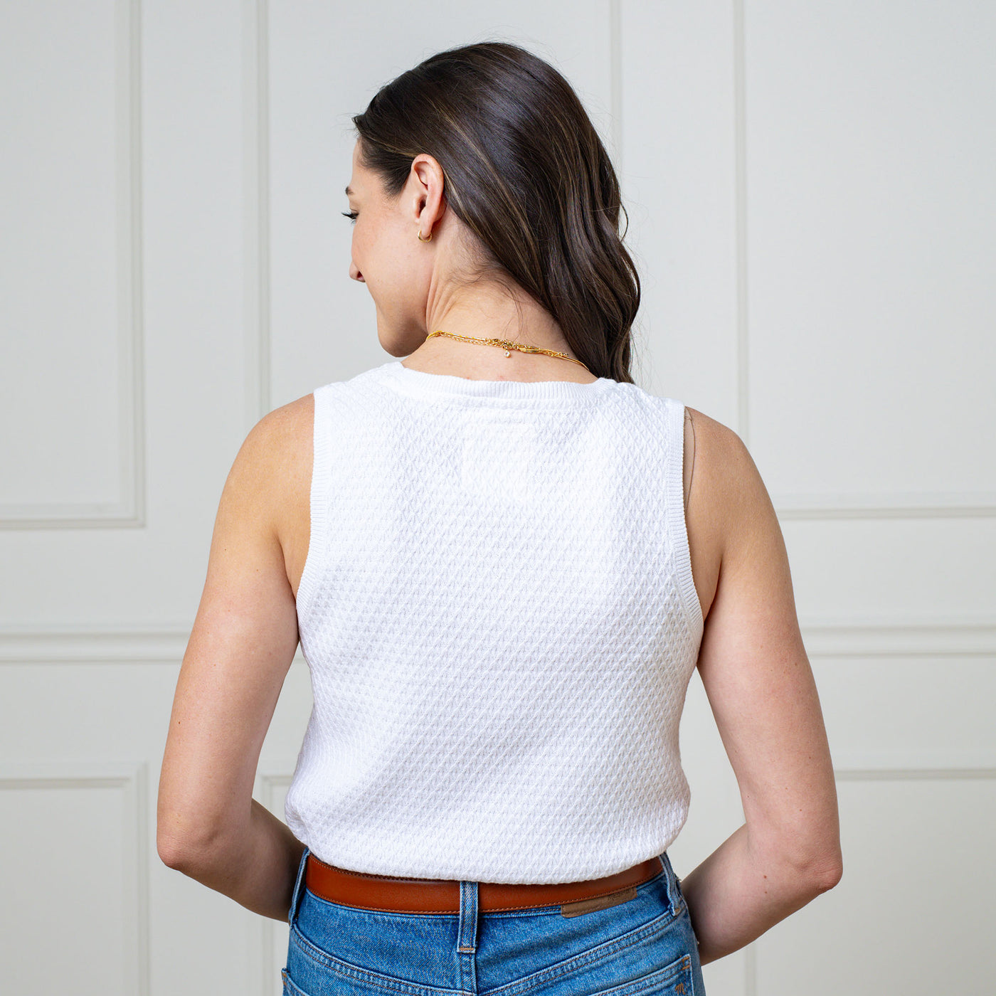 Hope &amp; Henry - Organic Scoop Neck Sweater Tank