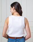 Hope & Henry - Organic Scoop Neck Sweater Tank