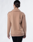 Jennie Split-Neck Fleece Top