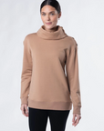 Jennie Split-Neck Fleece Top