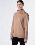 Jennie Split-Neck Fleece Top