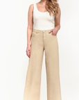 1822 Denim - RE:Denim Holland Tan Slim Wide Leg Jeans