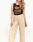 1822 Denim - RE:Denim Holland Tan Slim Wide Leg Jeans