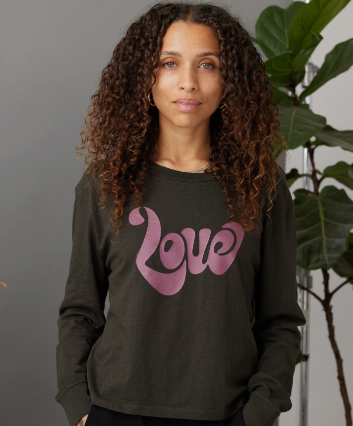 Known Supply - LOVE Swoop Long Sleeve Tee