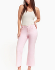 Luxe 27" Inseam Demi-Bootcut Pink Jean