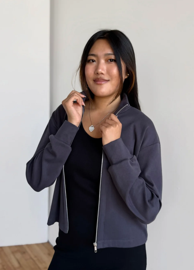 Elegantees - Shelly Heavy-Knit Jacket