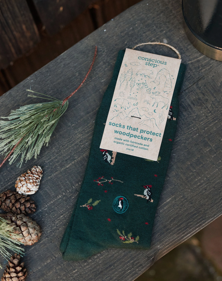 Conscious Step - Socks that Save Woodpeckers