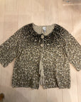 {{ClientCode}} BLK/LEOPARD CHICOS SEQUIN CARDIGAN, 2