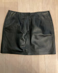 {{ClientCode}} BLACK APT 9 Leather Skirt, 14