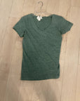 {{ClientCode}} GREEN ENZA VNECK TEE SHIRT, M