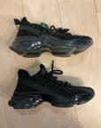 {{ClientCode}} BLACK STEVE MADDEN SPARKLY SNEAKERS, 7