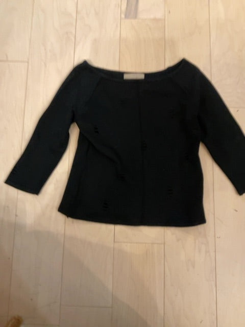 BLACK CONCETTA BRUCE 3/4 SLEEVE SHIRT M