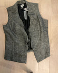 {{ClientCode}} GREY CHICOS TWEED RUFFLE VEST, 2