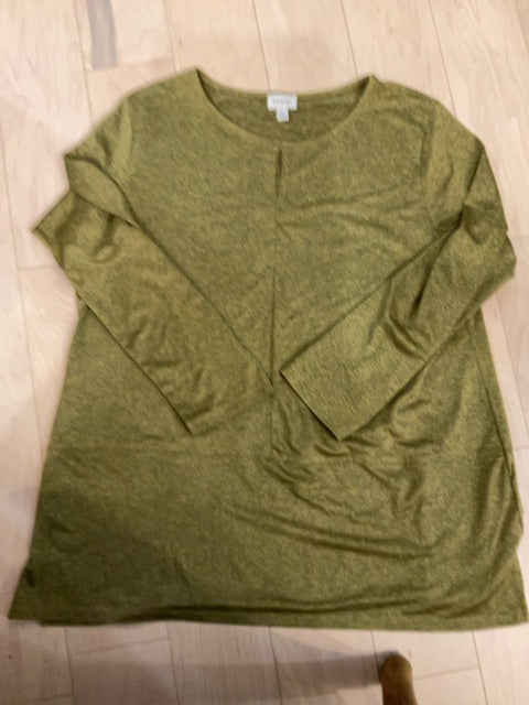GREEN NIKKI LONG SLEEVE SHIRT L