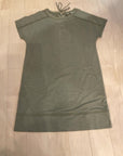 {{ClientCode}} OLIVE GREEN CHICOS KNIT DRESS W/POCKETS, 2