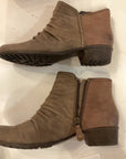 BROWN ROCKPORT ANKLE BOOTS 6.5