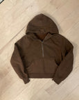 {{ClientCode}} BROWN LULULEMON Cropped hoodie, L